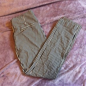 A New Day Side Zip Striped Skinny Pants Size 4